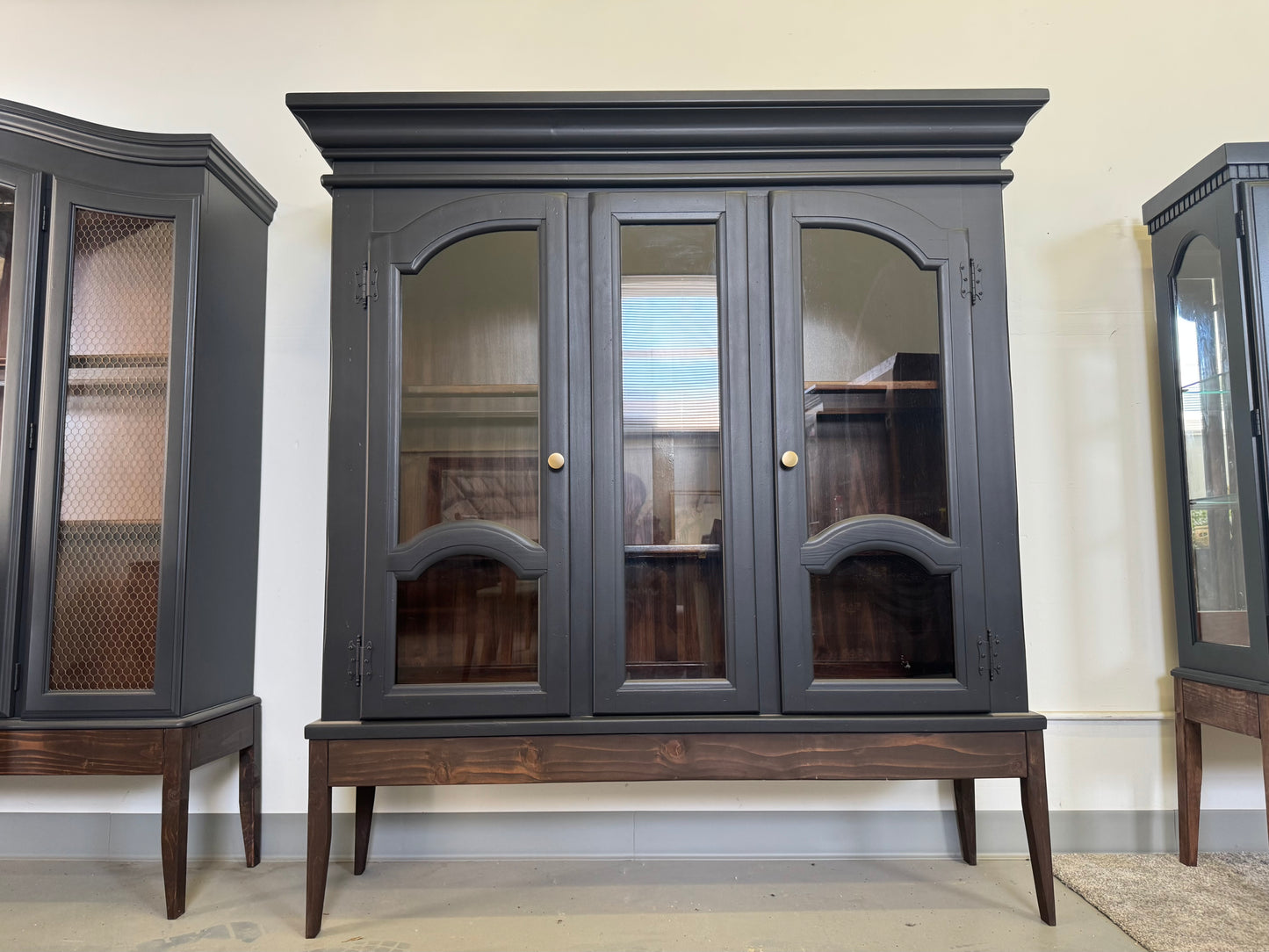 Modern Black Hutch