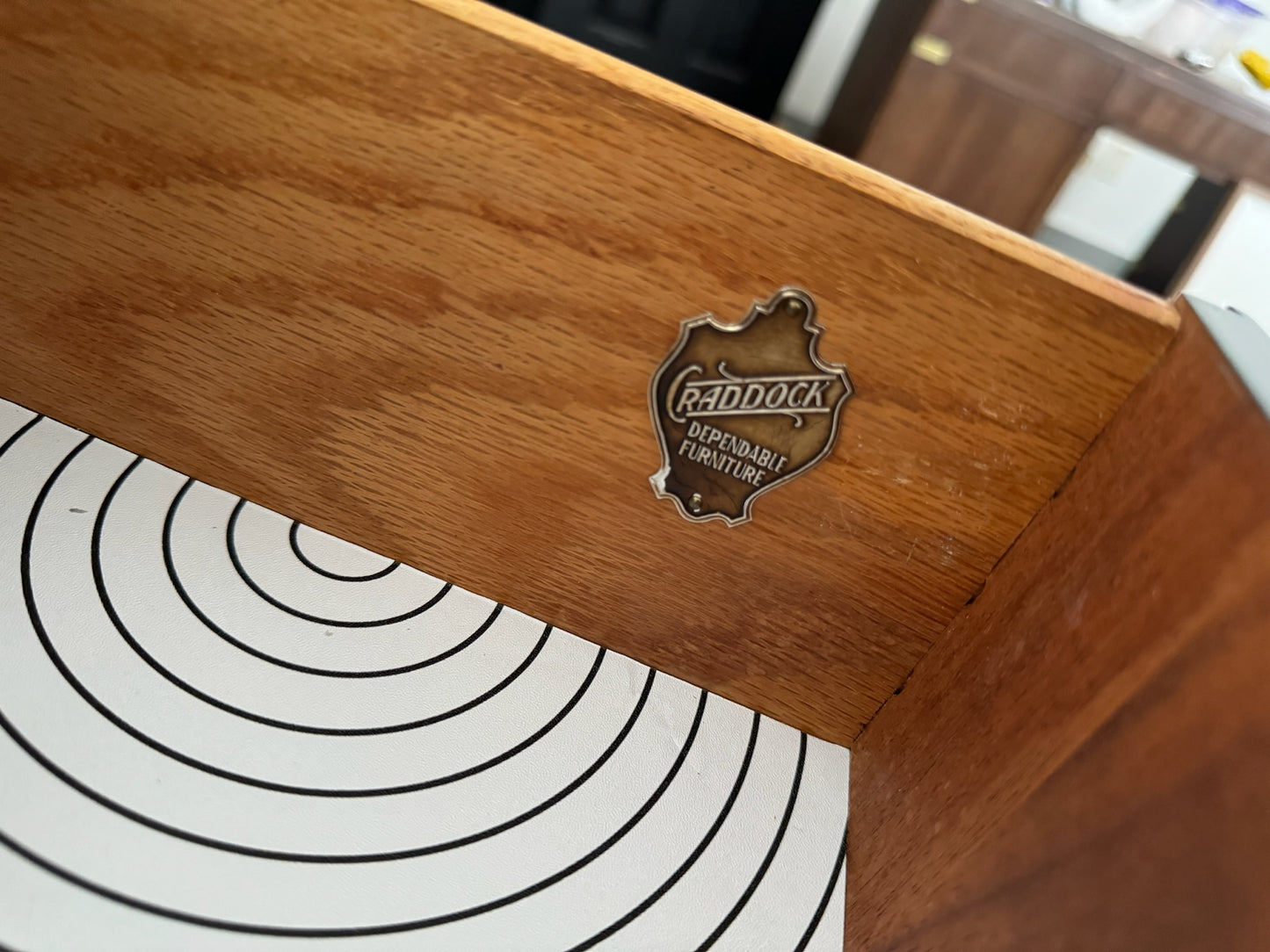 Stained Top Black Buffet