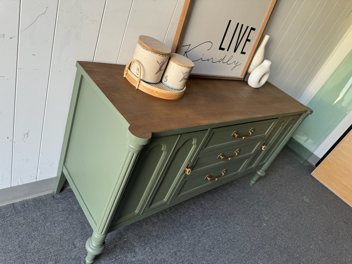 MCM sage Green Buffet