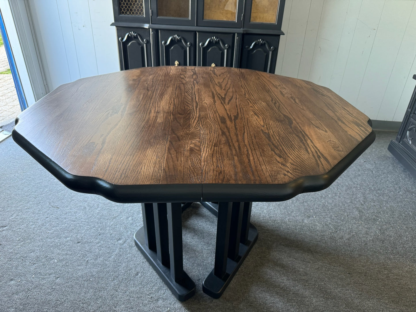 Black/ Wood Dining Table