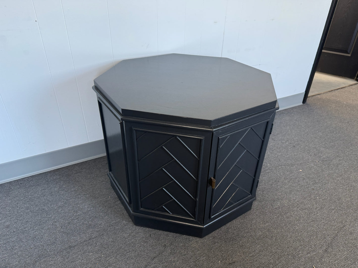 Octagon Black Side/ Coffee Table