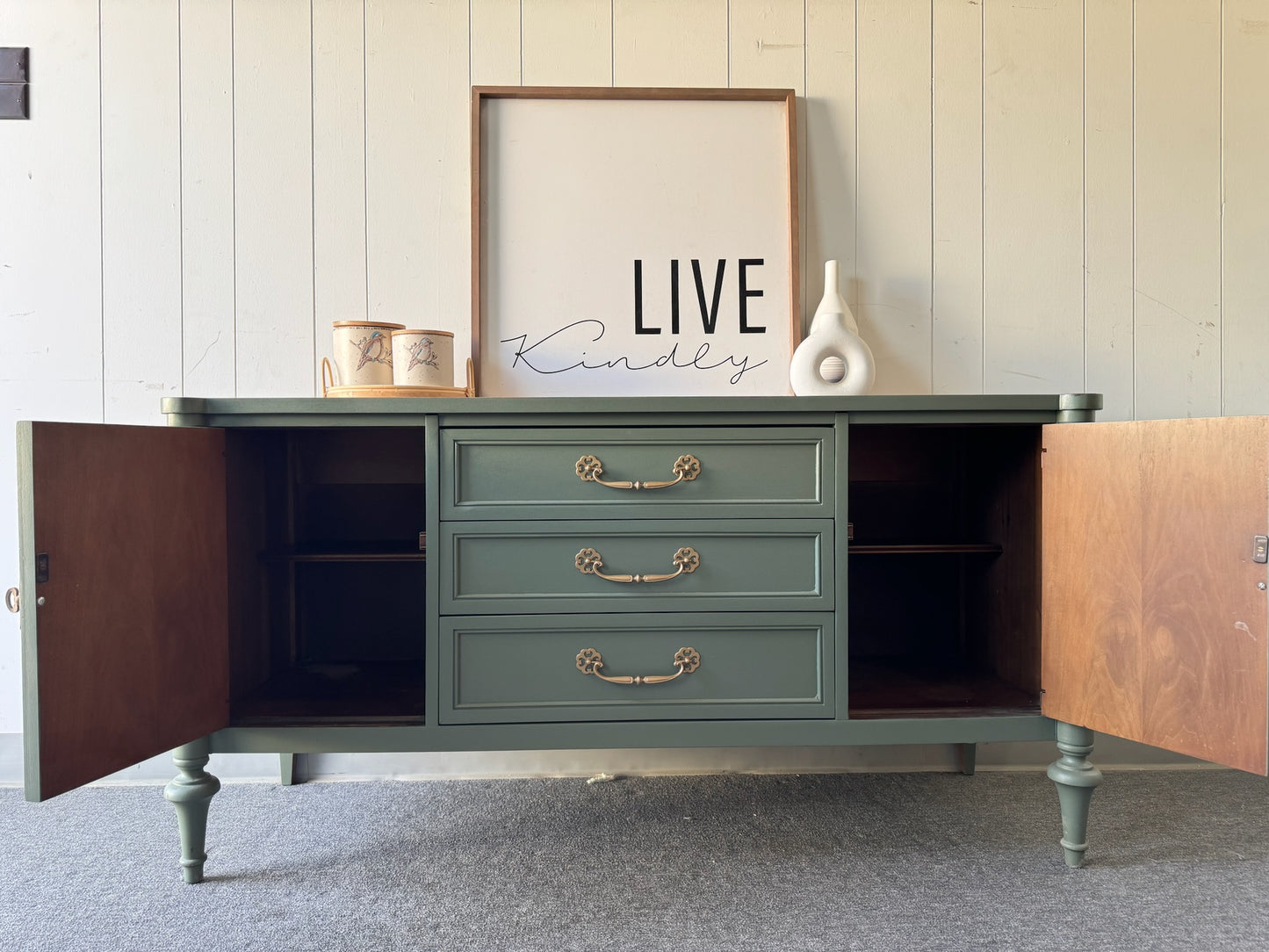 MCM sage Green Buffet