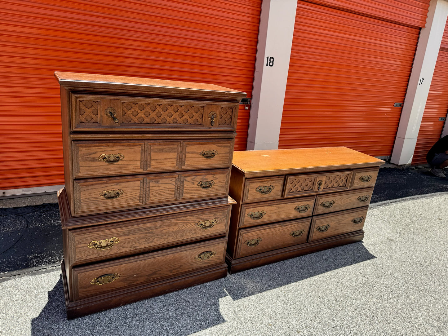 Dresser and Chest Set