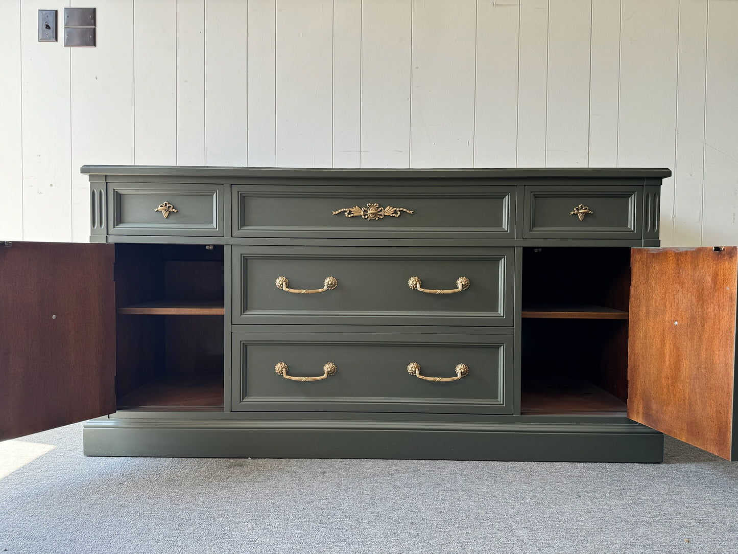 Deep Green Buffet/ Sideboard