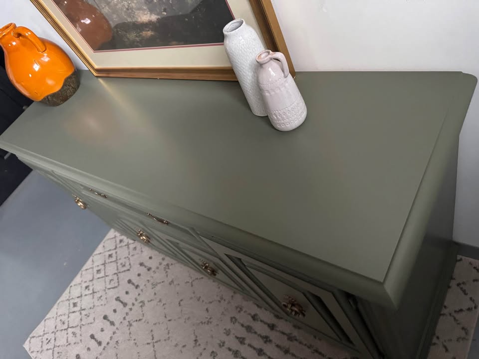 Large Broyhill Credenza in Sage Green