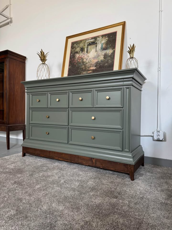Baby Cache 6- Drawer in Sage Green