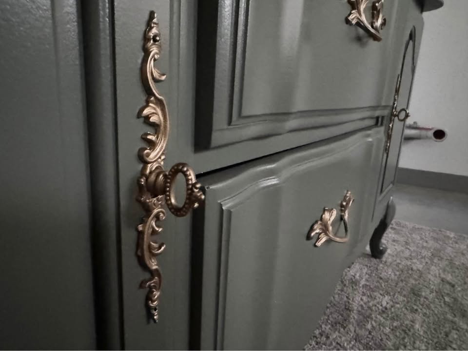 French Provincial Buffet in Sage Green