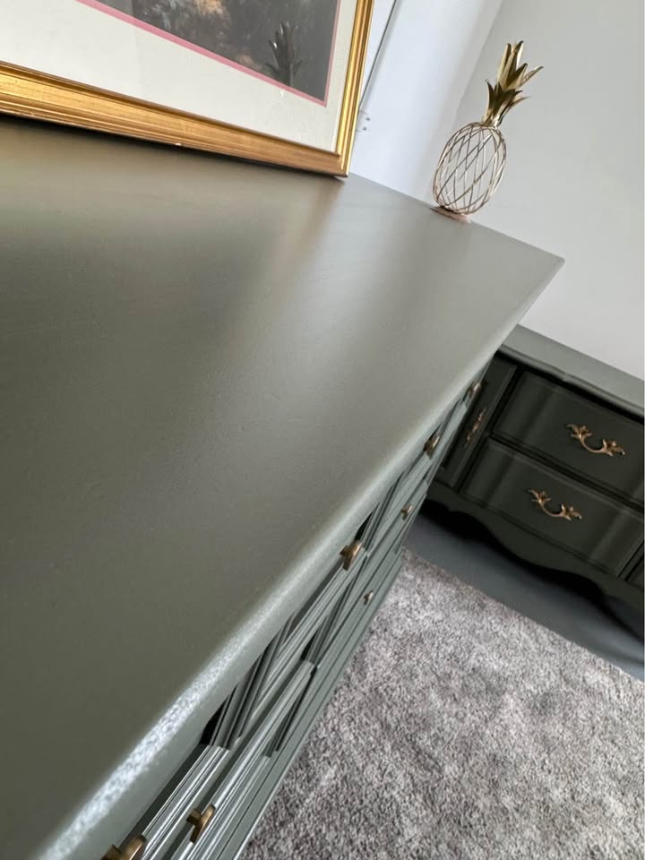 French Provincial Buffet in Sage Green