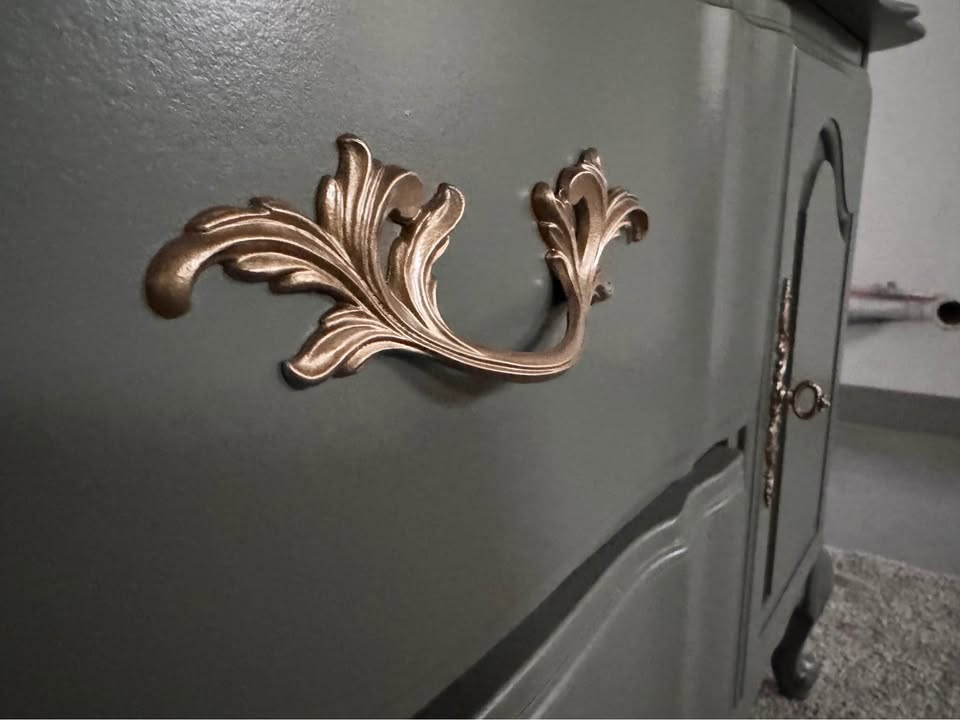 French Provincial Buffet in Sage Green