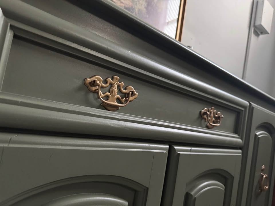 Large Broyhill Credenza in Sage Green