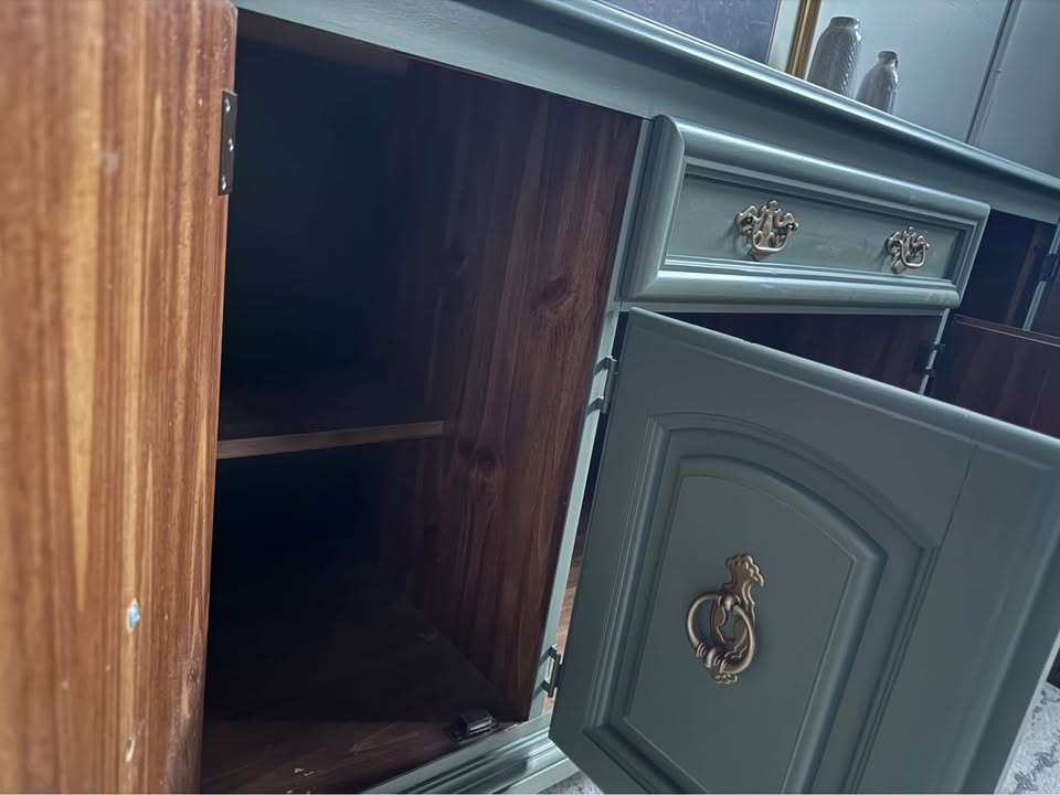 Large Broyhill Credenza in Sage Green