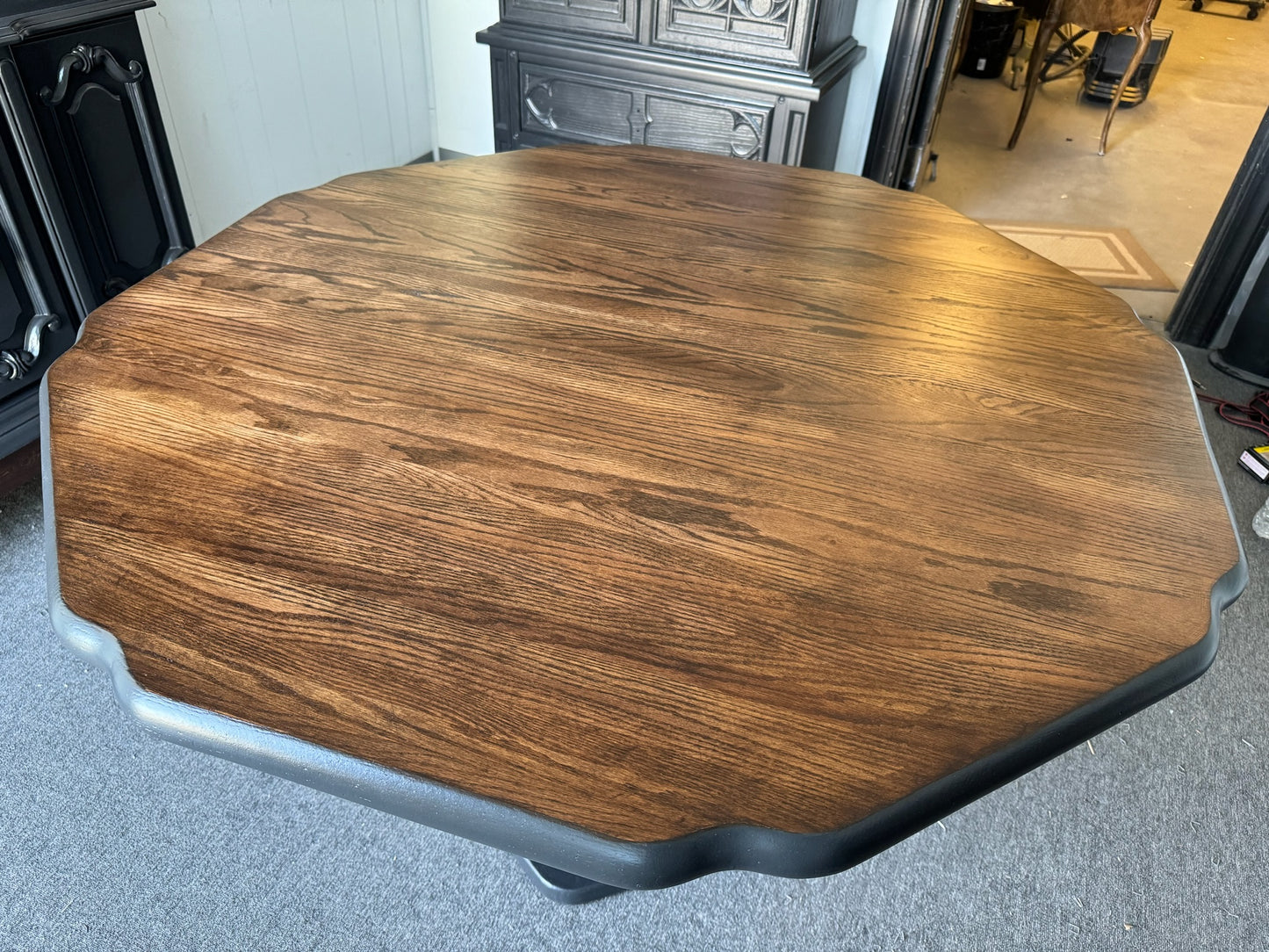 Black/ Wood Dining Table