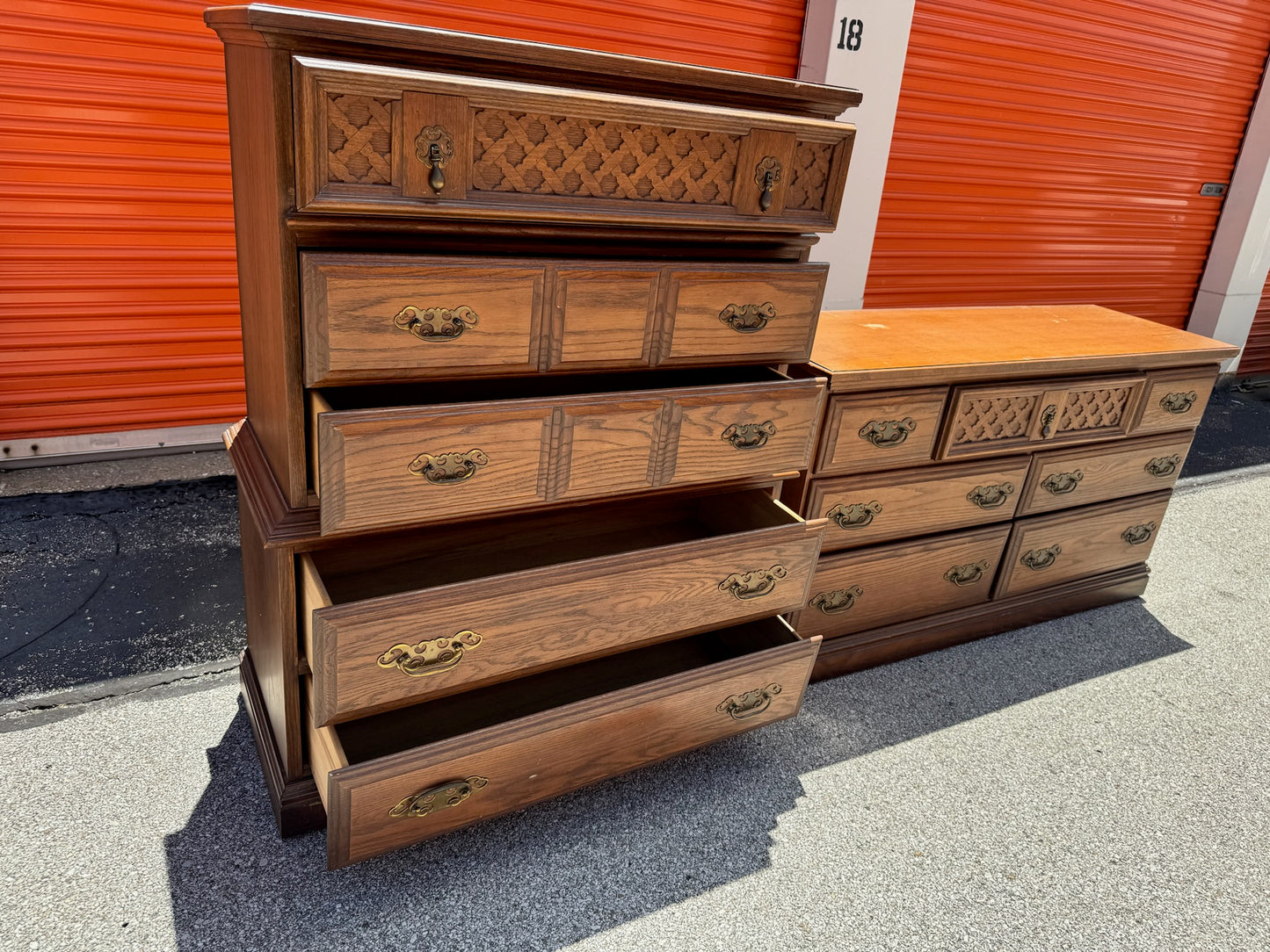 Dresser and Chest Set