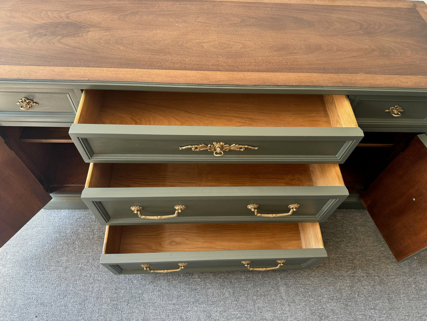 Deep Green Buffet/ Sideboard