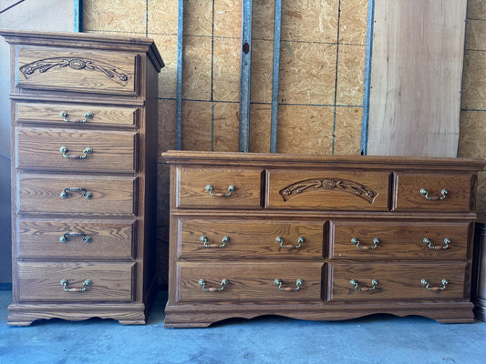 Dresser and Chest of Drawers Set