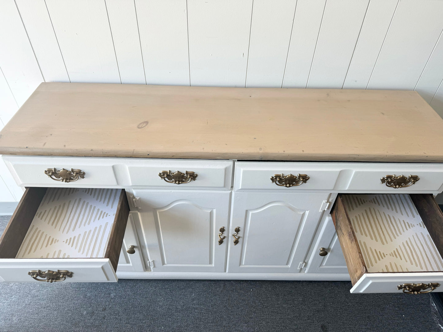 Farmhouse White Buffet/Sideboard