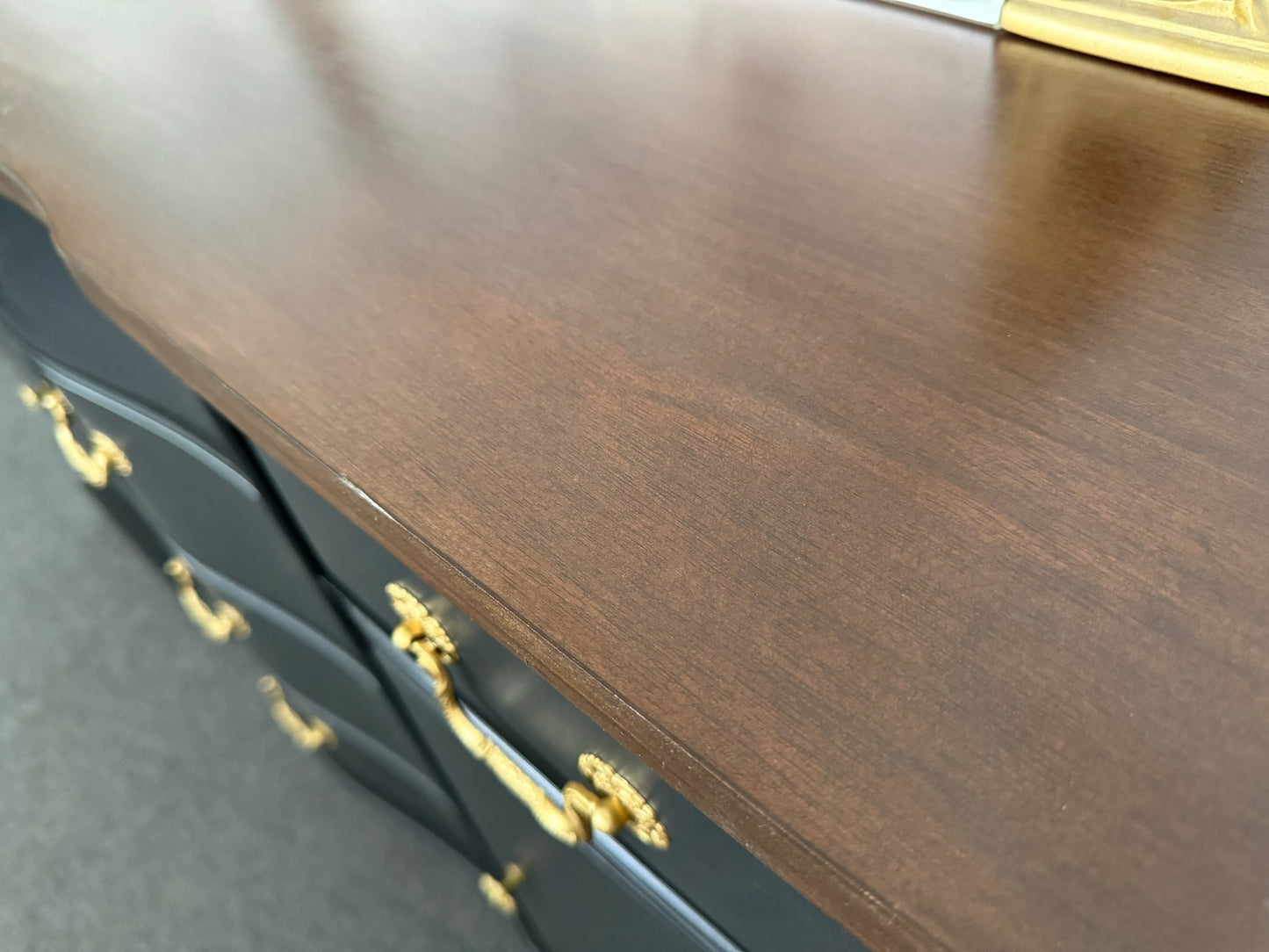 Stained Top Black Buffet