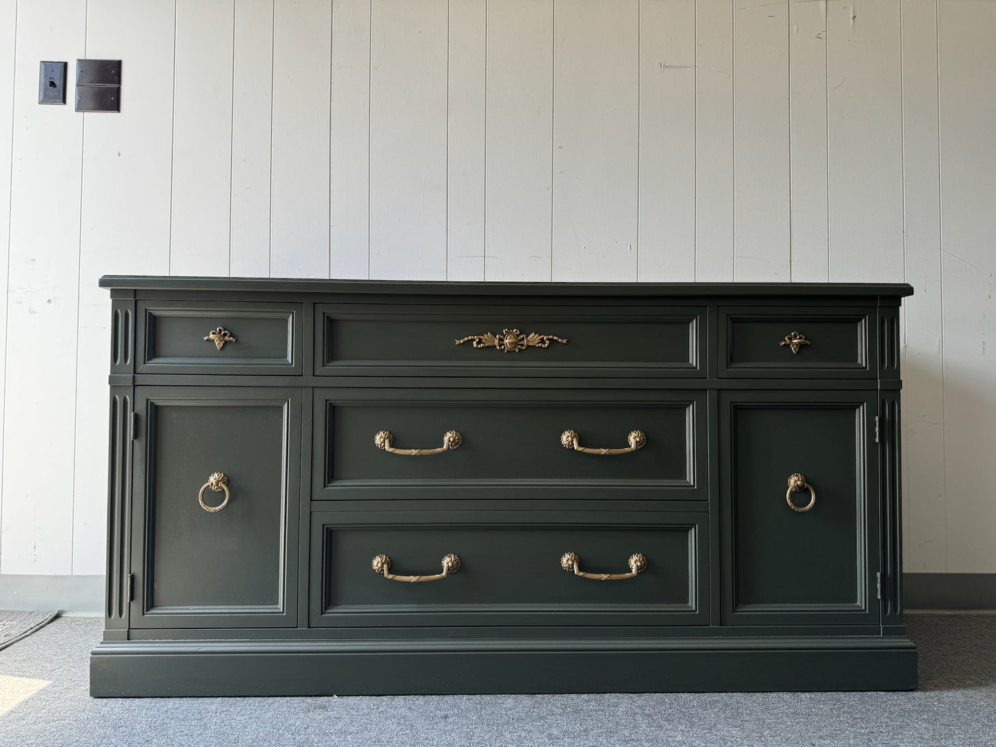 Deep Green Buffet/ Sideboard