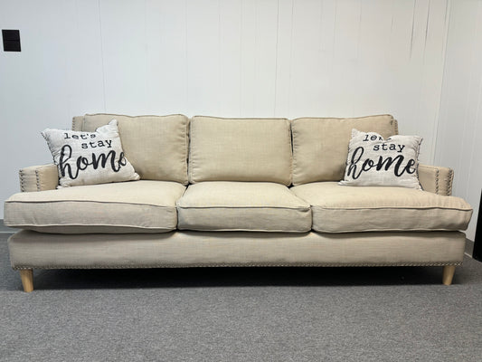 Large cream couch (delivery available)