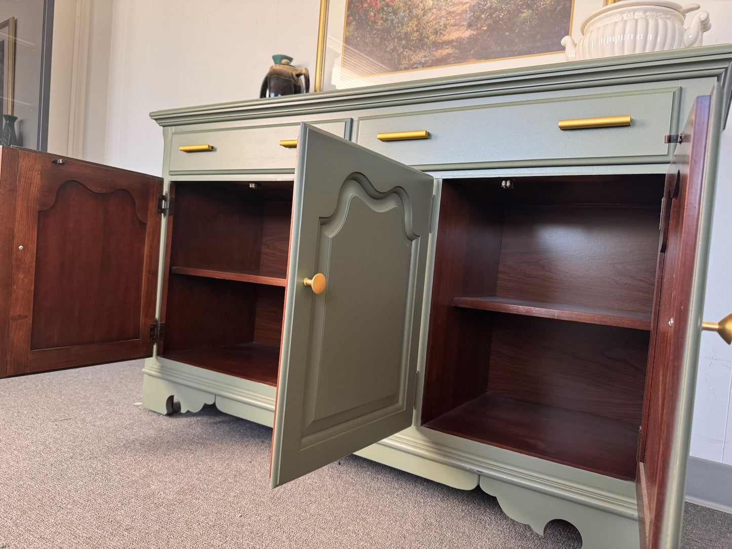 Thomasville Sage green Buffet/Sideboard