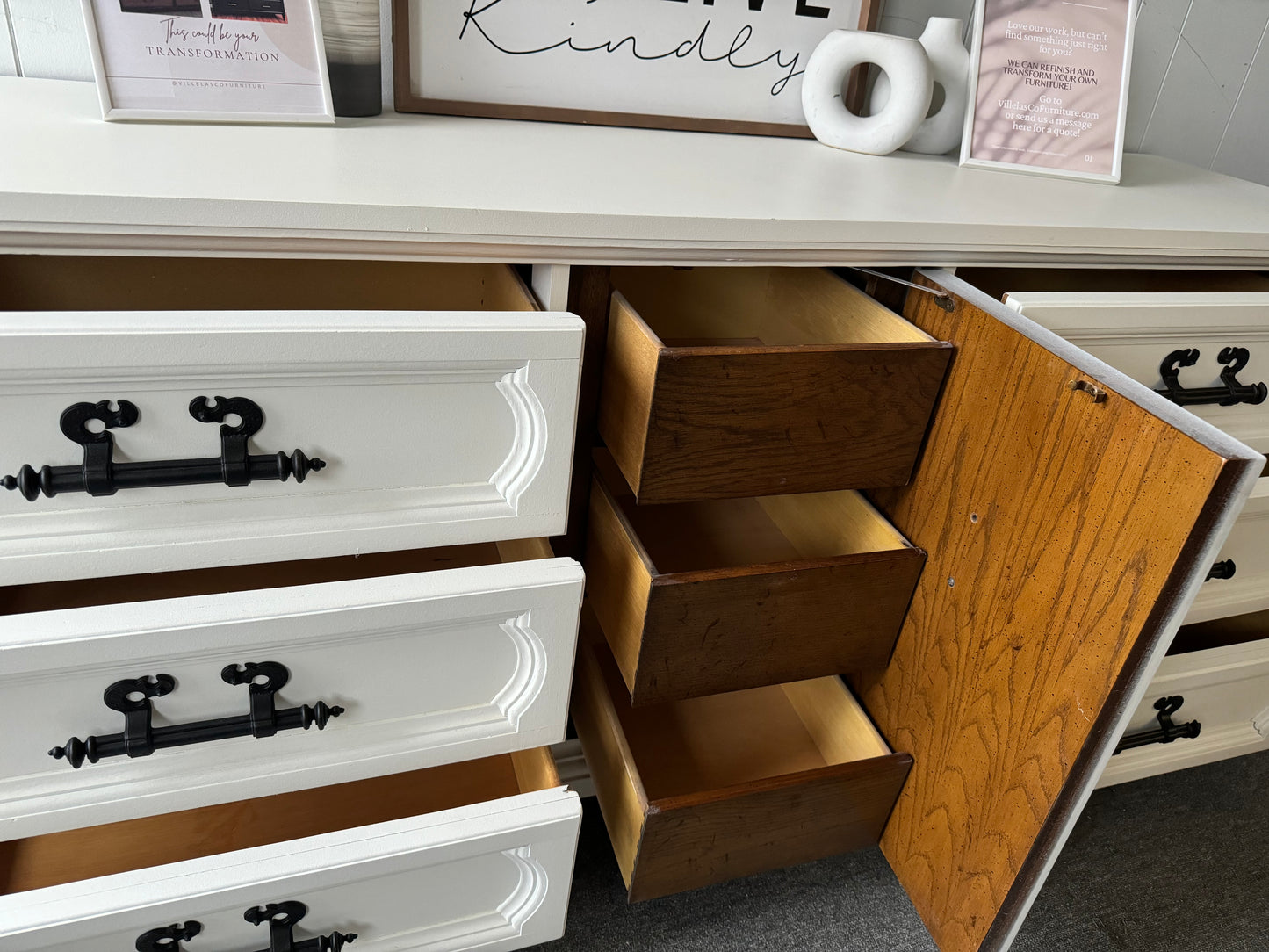 White Large Buffet/ Sideboard