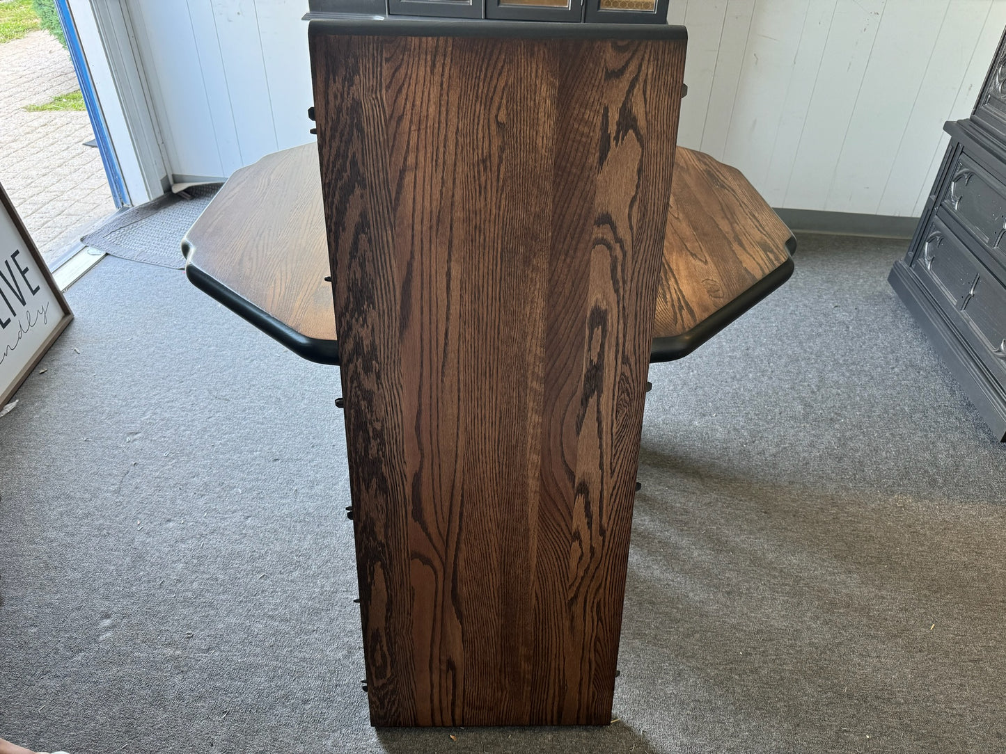 Black/ Wood Dining Table