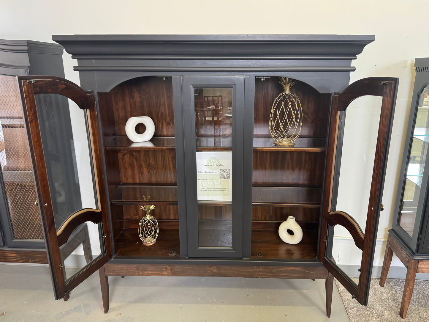 Modern Black Hutch