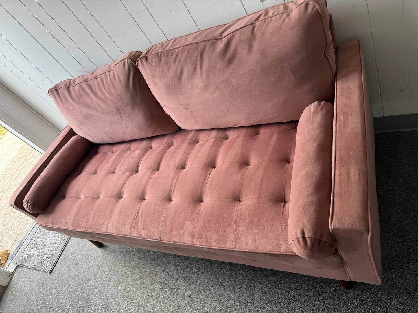 Pink Velvet Couch