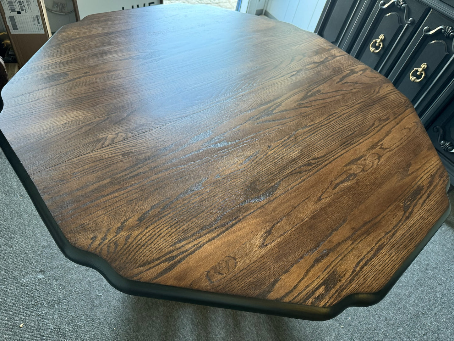 Black/ Wood Dining Table