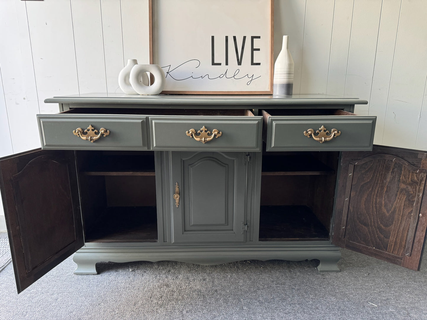 Sage Green Buffet/ Sideboard