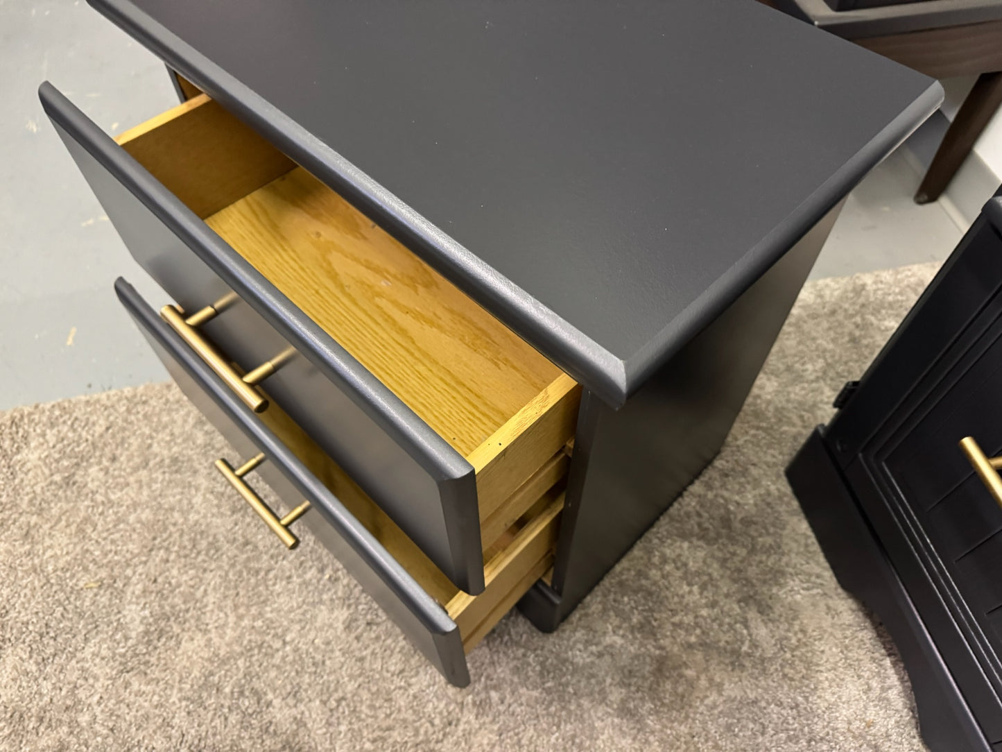 Black Dresser & Nightstand Set