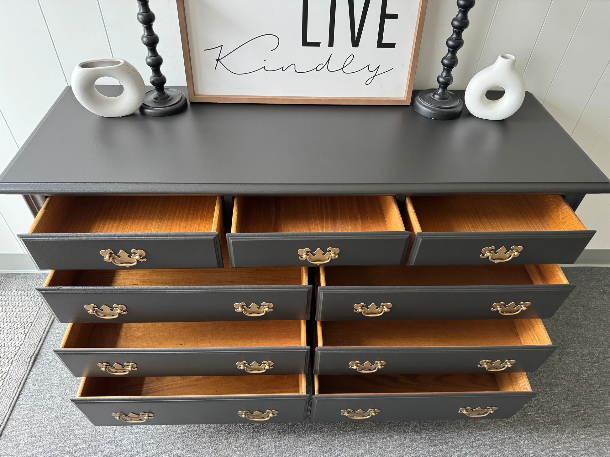 Black 9 Drawer Dresser VillelasCo Furniture Black 9 Drawer Dresser VillelasCo Furniture