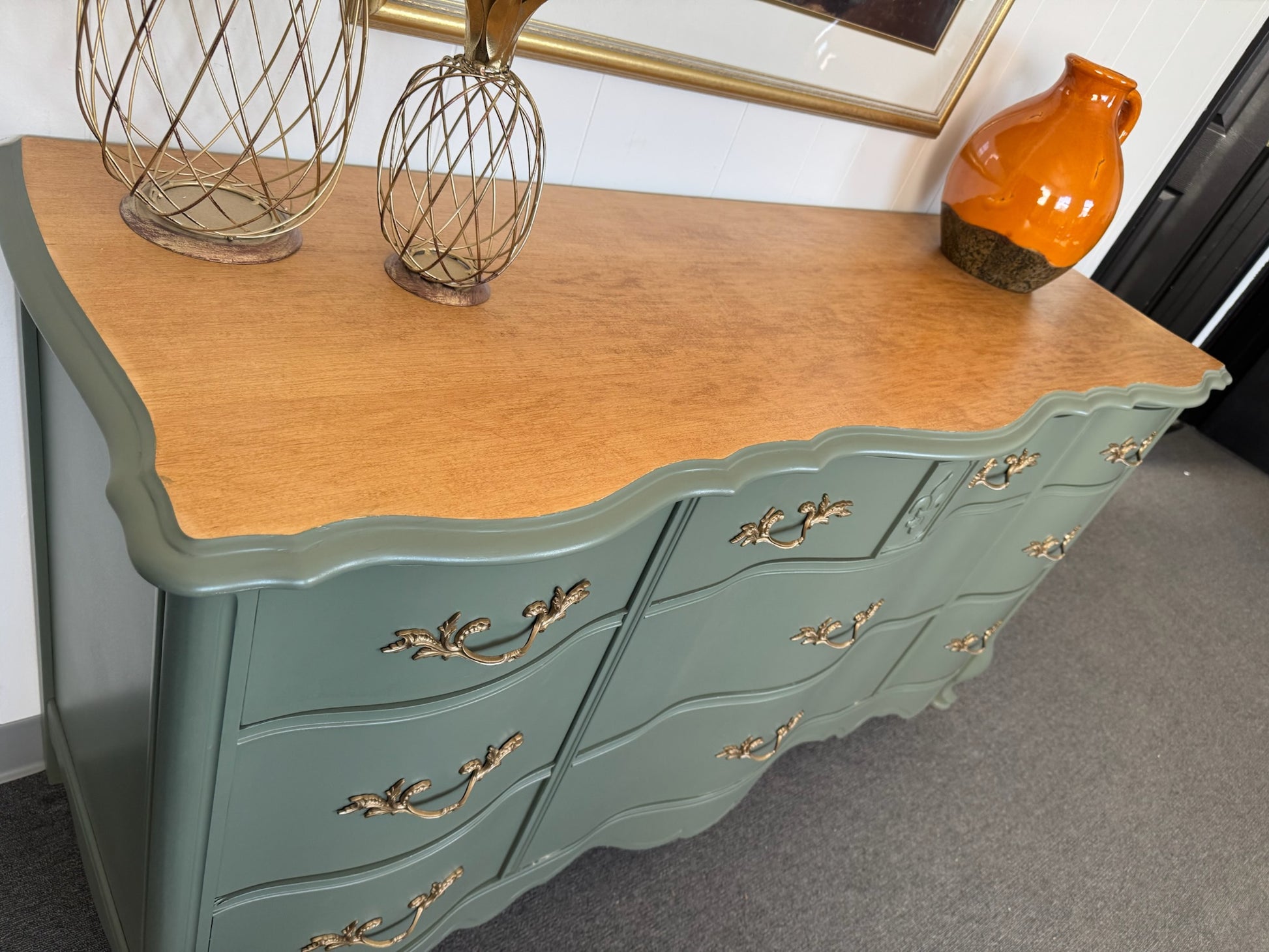 Sage Green French Provincial Dresser VillelasCo Furniture Sage Green French Provincial Dresser VillelasCo Furniture