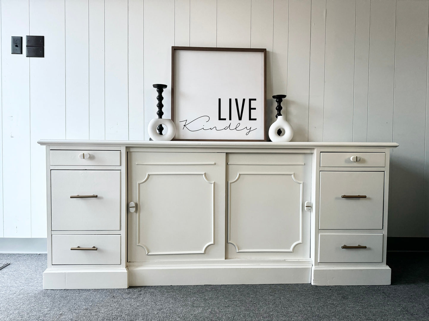 White Sideboard/ Buffet