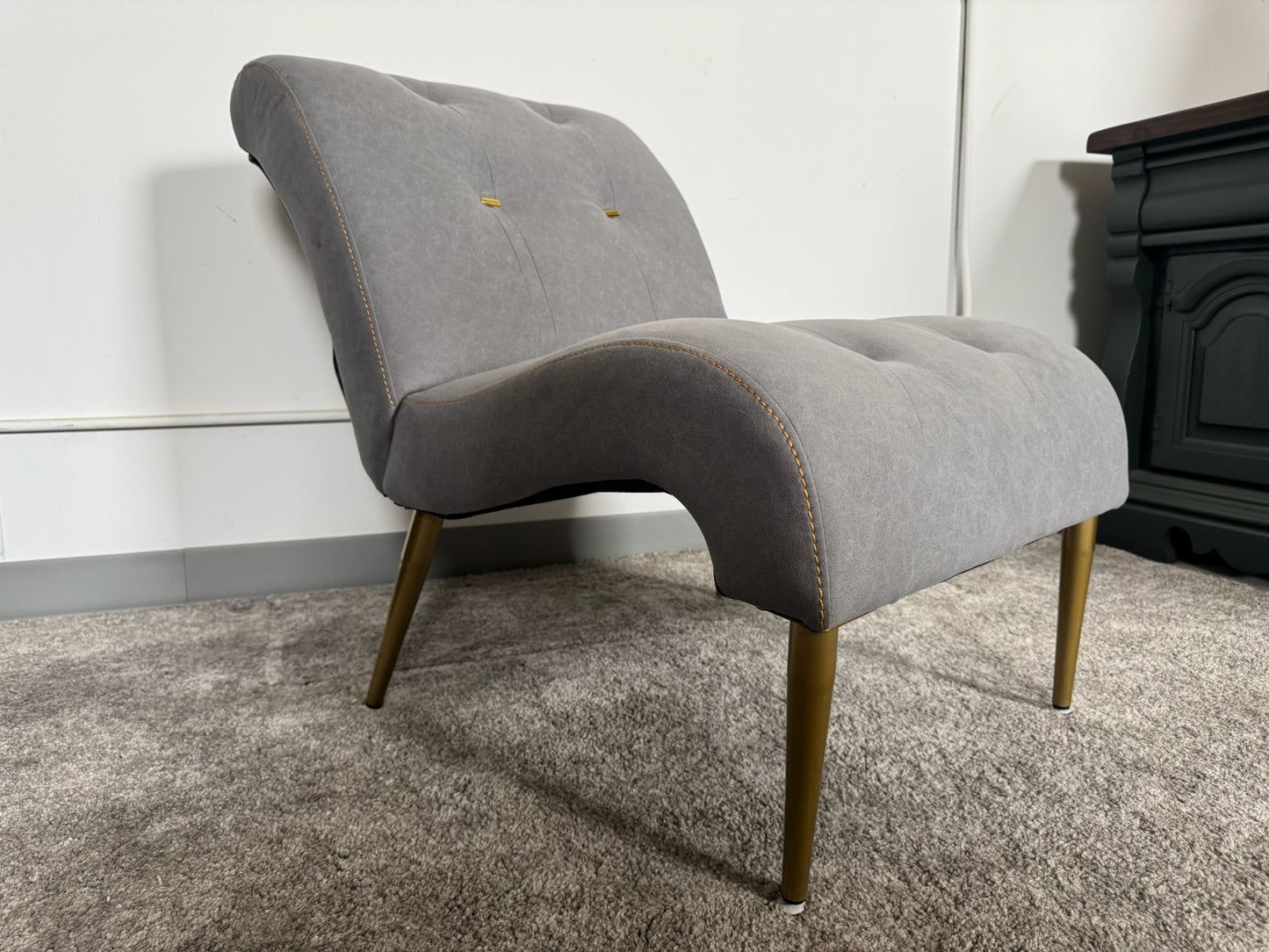 Grey Modern Lounge Accent Chair
