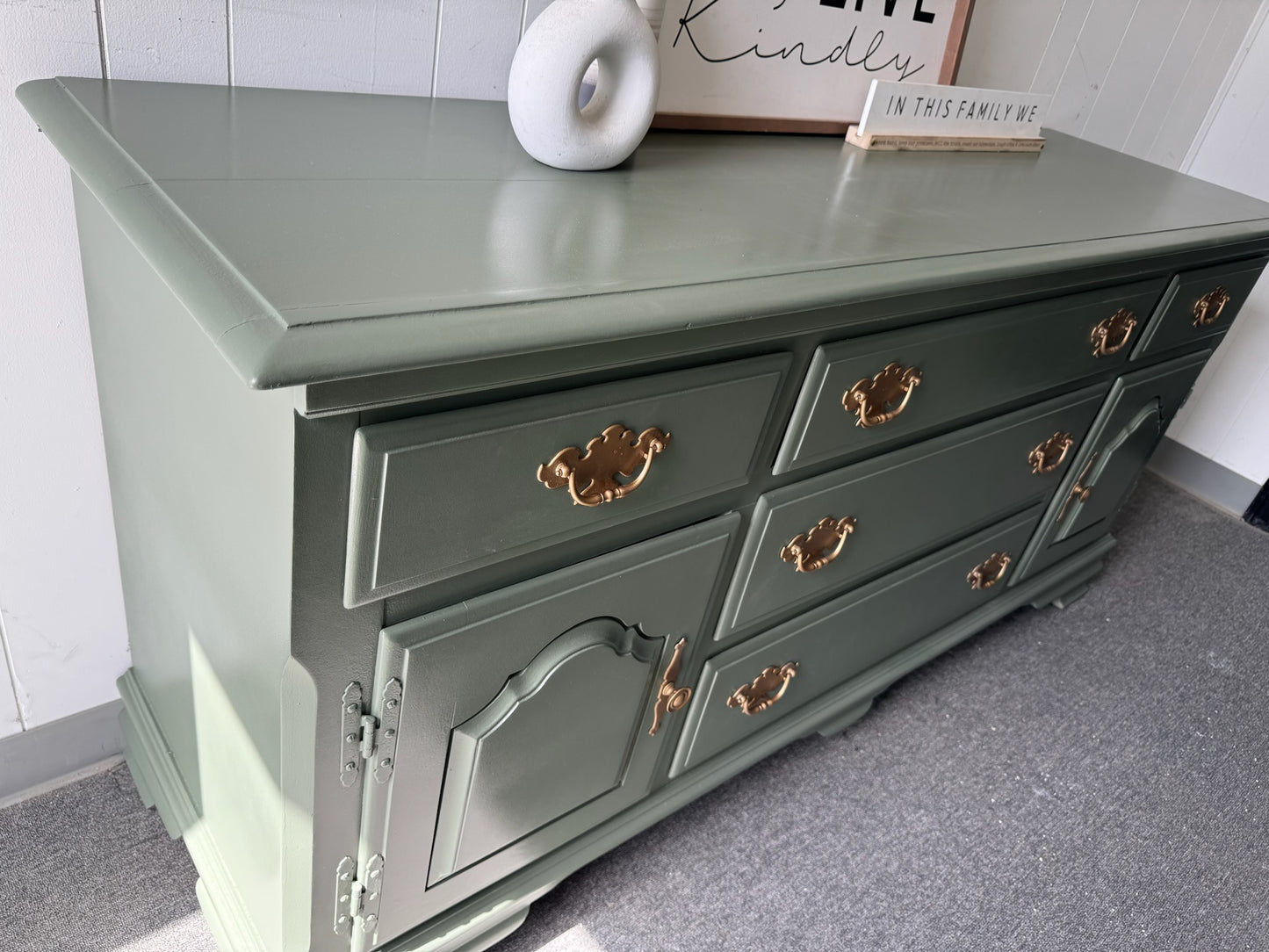 Sage Green Buffet/ Sideboard