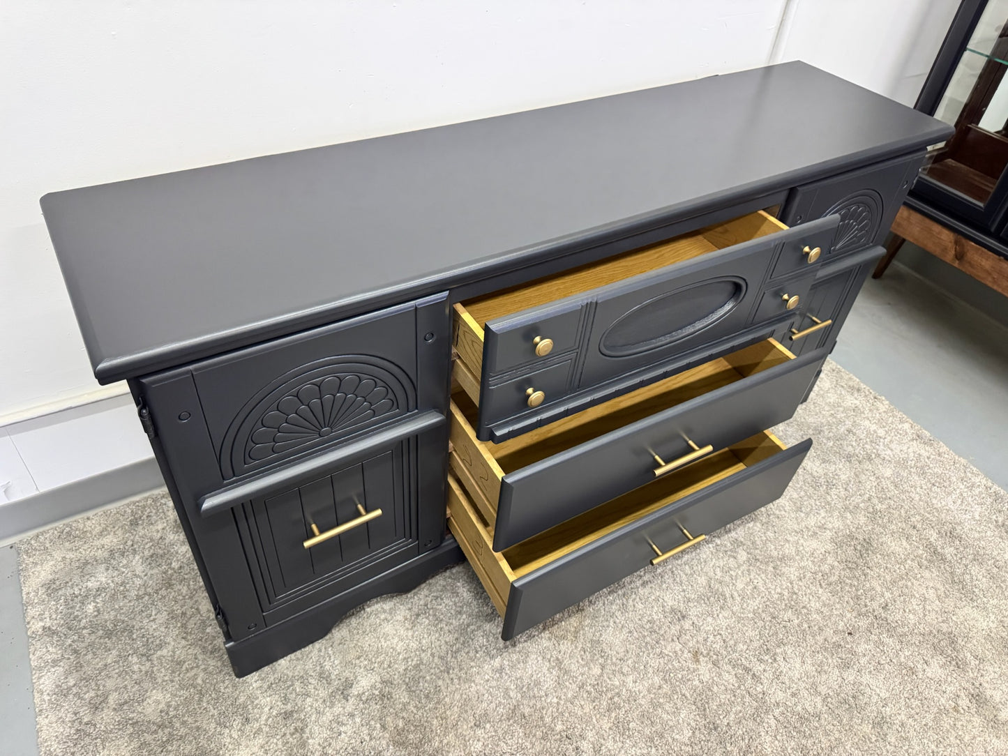 Black Dresser & Nightstand Set
