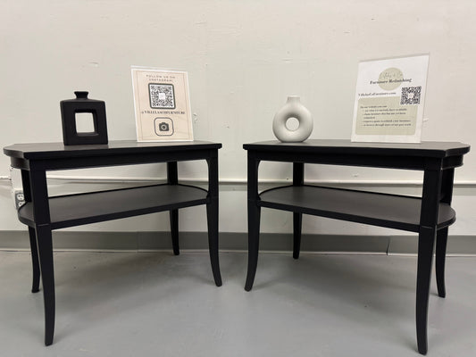 Set Of Two Black Accent Tables