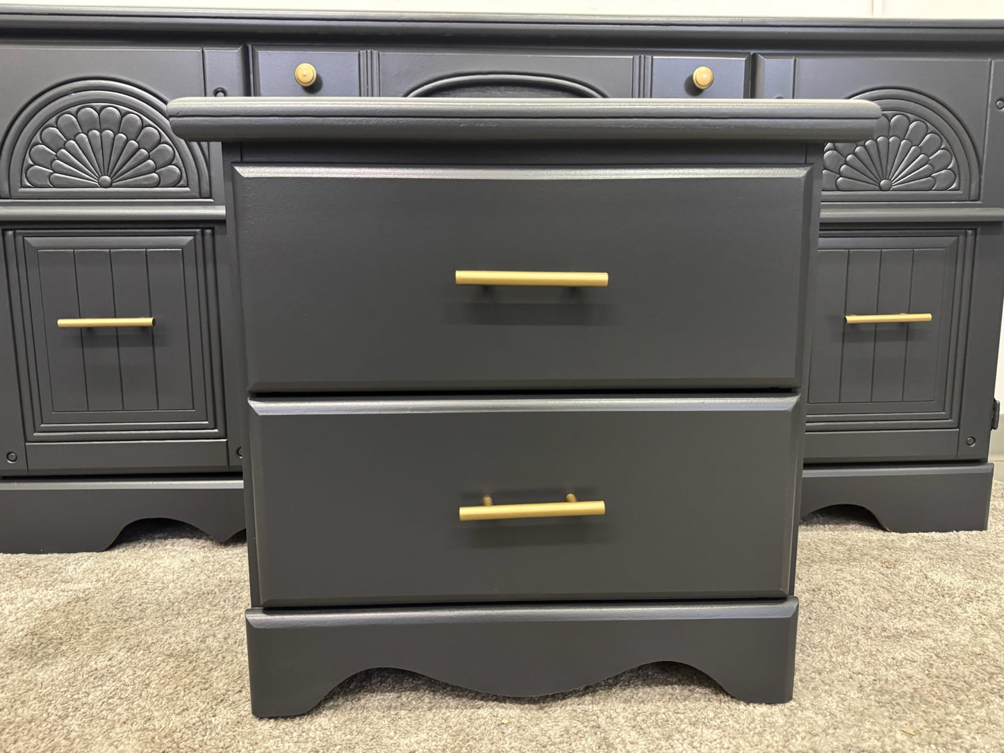 Black Dresser & Nightstand Set