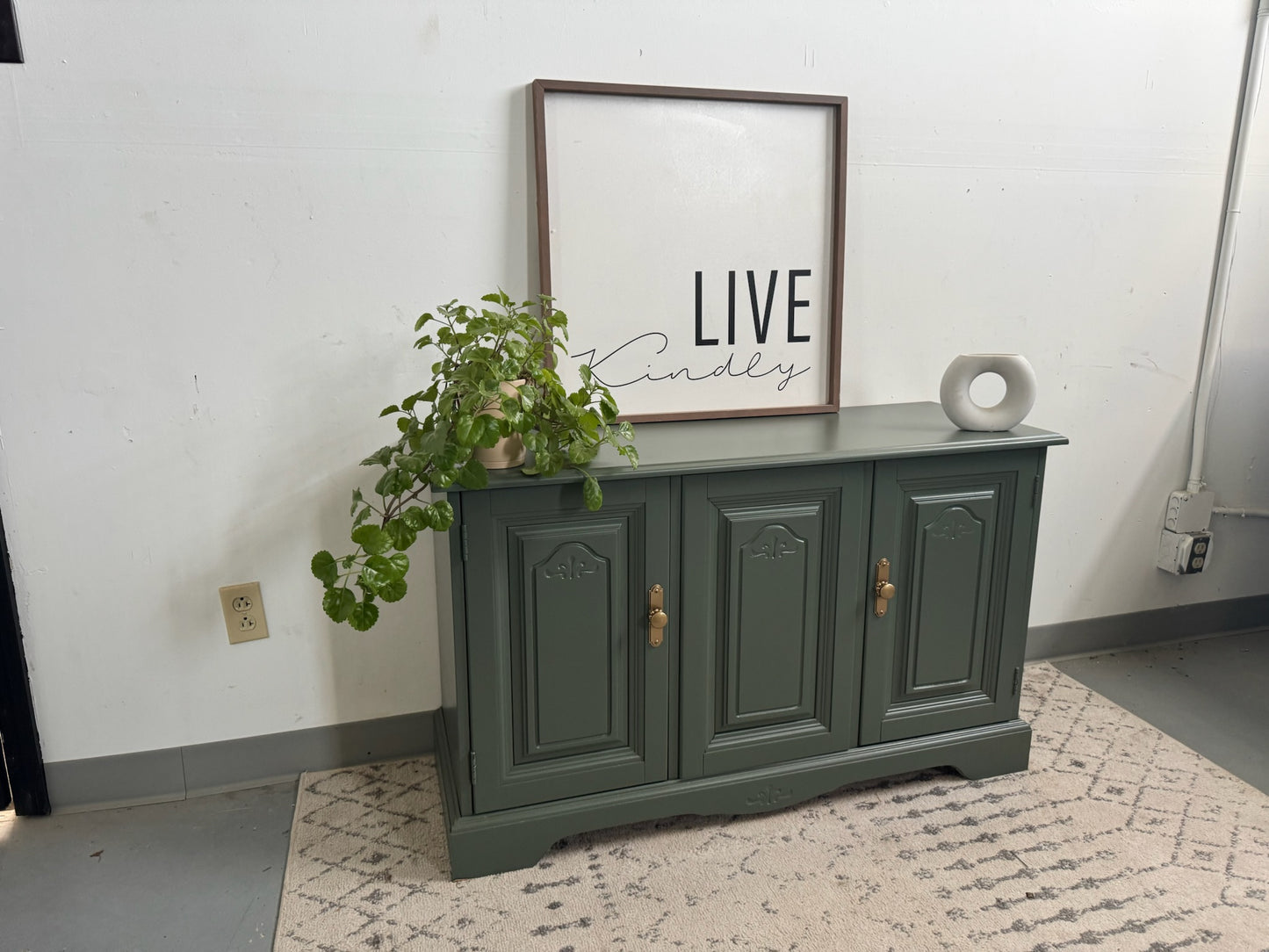 Sage Green Sideboard/ Buffet
