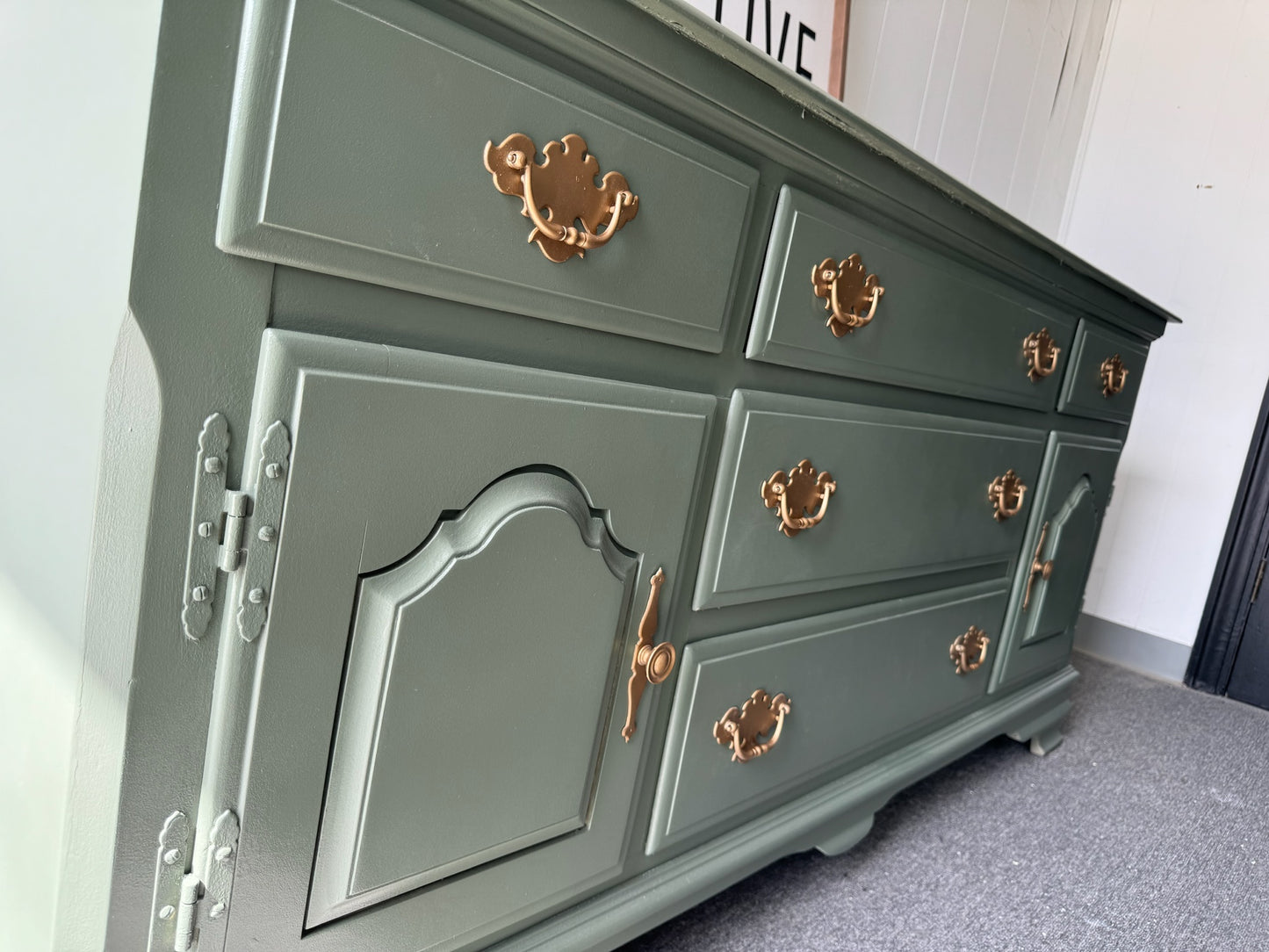 Sage Green Buffet/ Sideboard