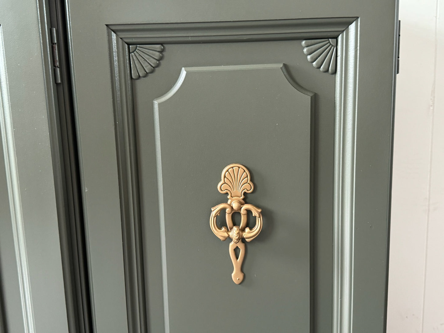 Large Sage Green Credenza/ Sideboard