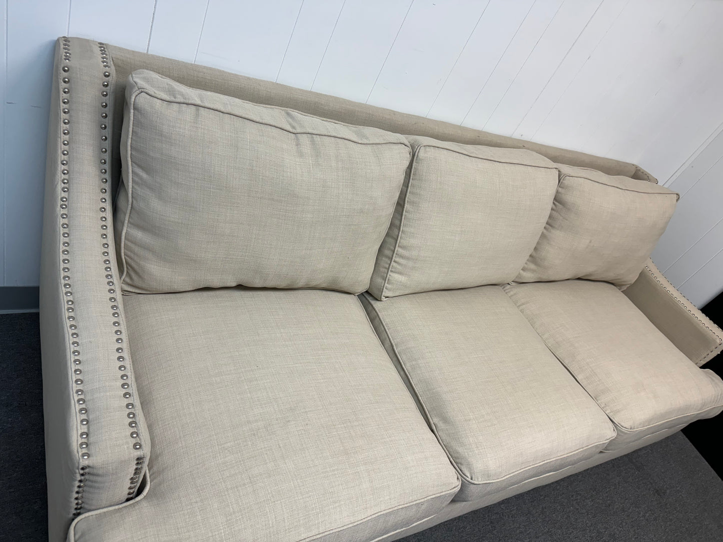 Large cream couch (delivery available)