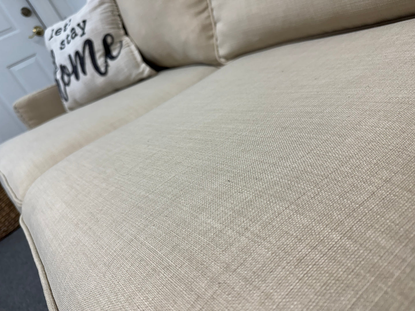 Large cream couch (delivery available)