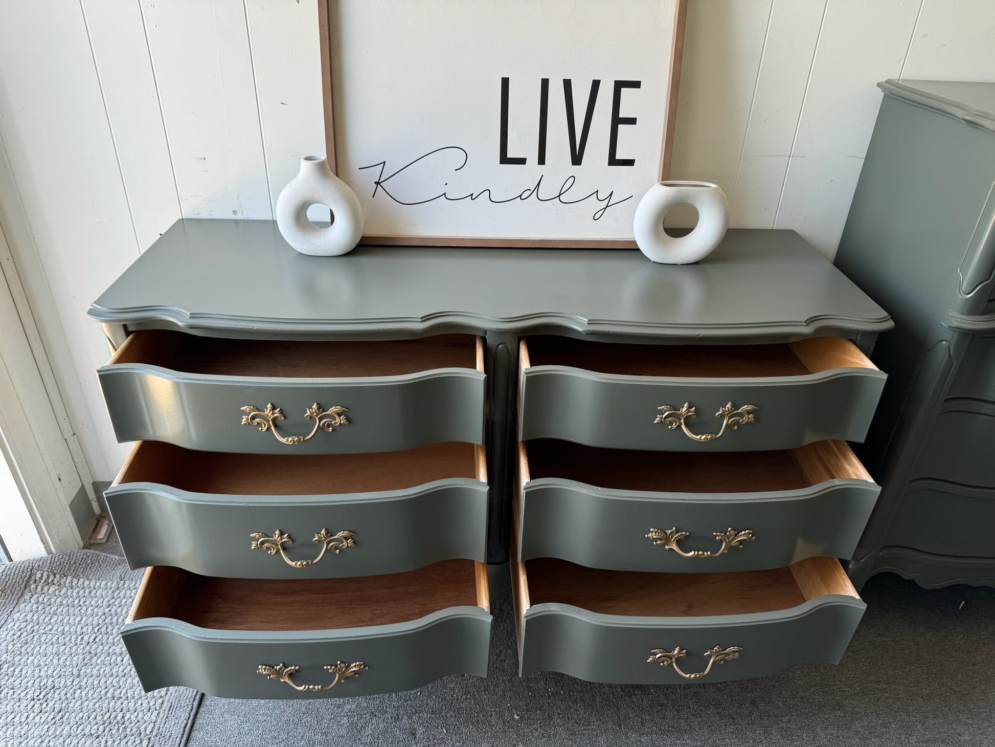 Green provincial Dresser Set VillelasCo Furniture Green provincial Dresser Set VillelasCo Furniture