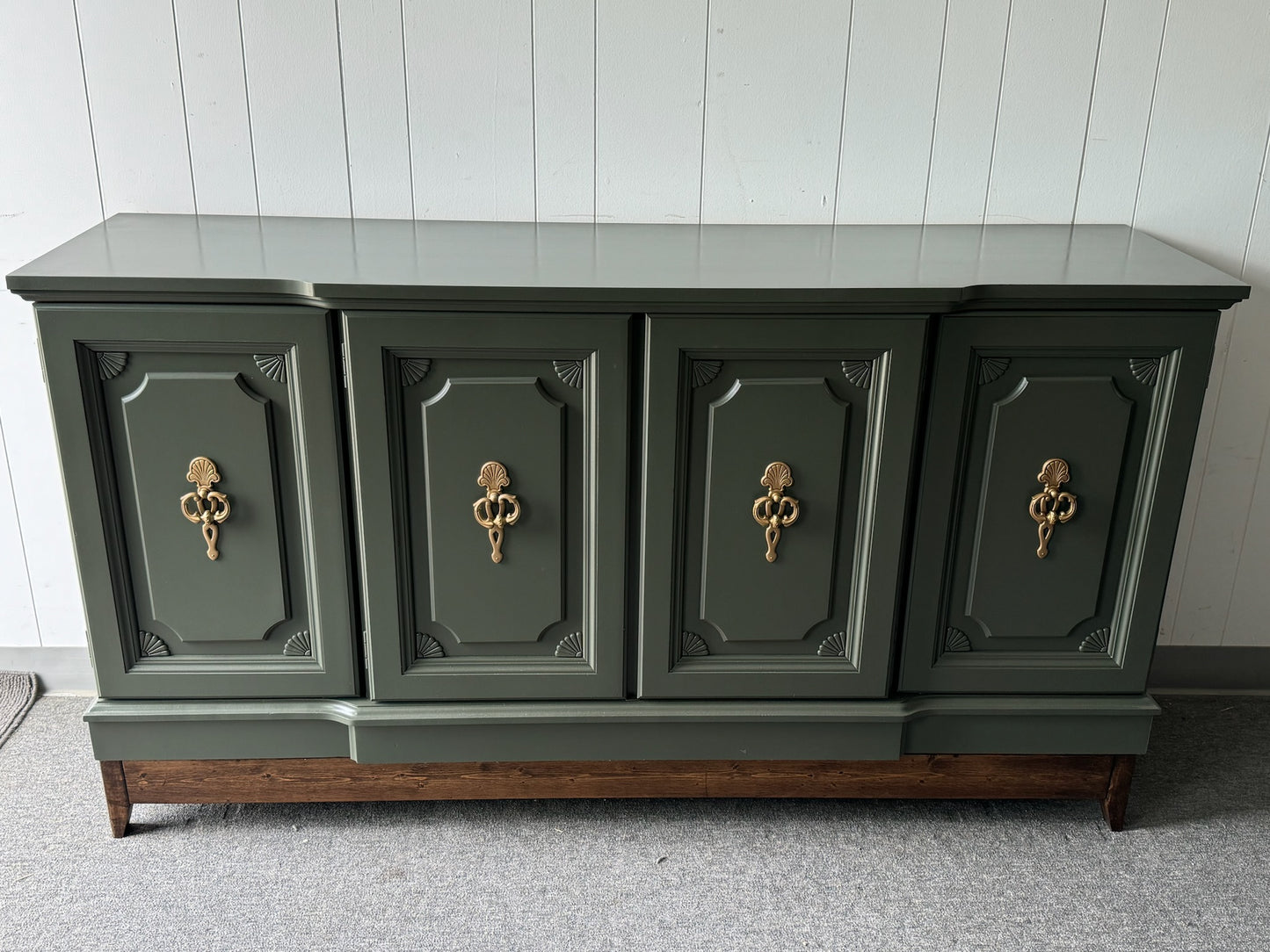 Large Deep Green Broyhill Buffet