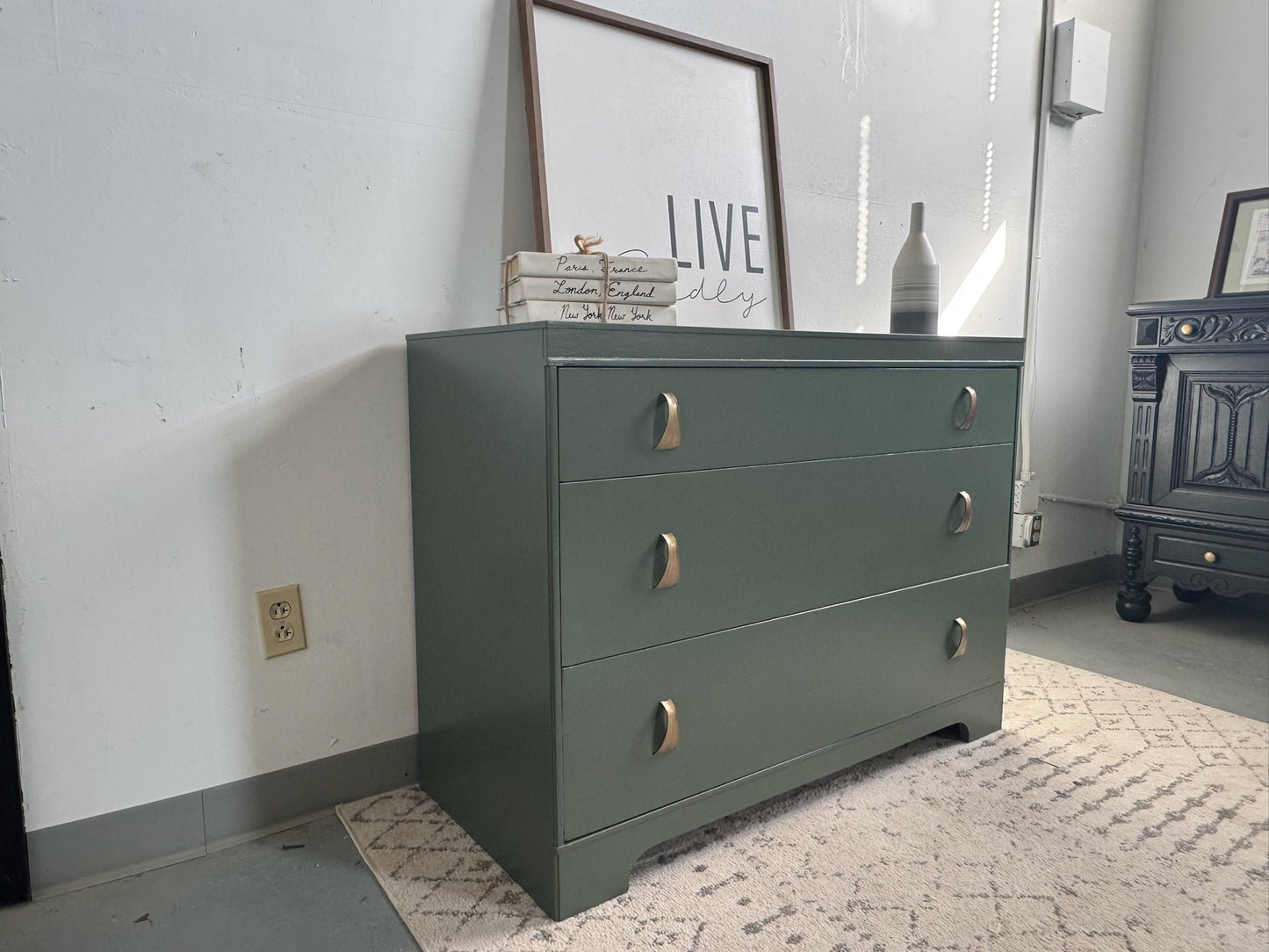 Sage Green Kroehler Dresser