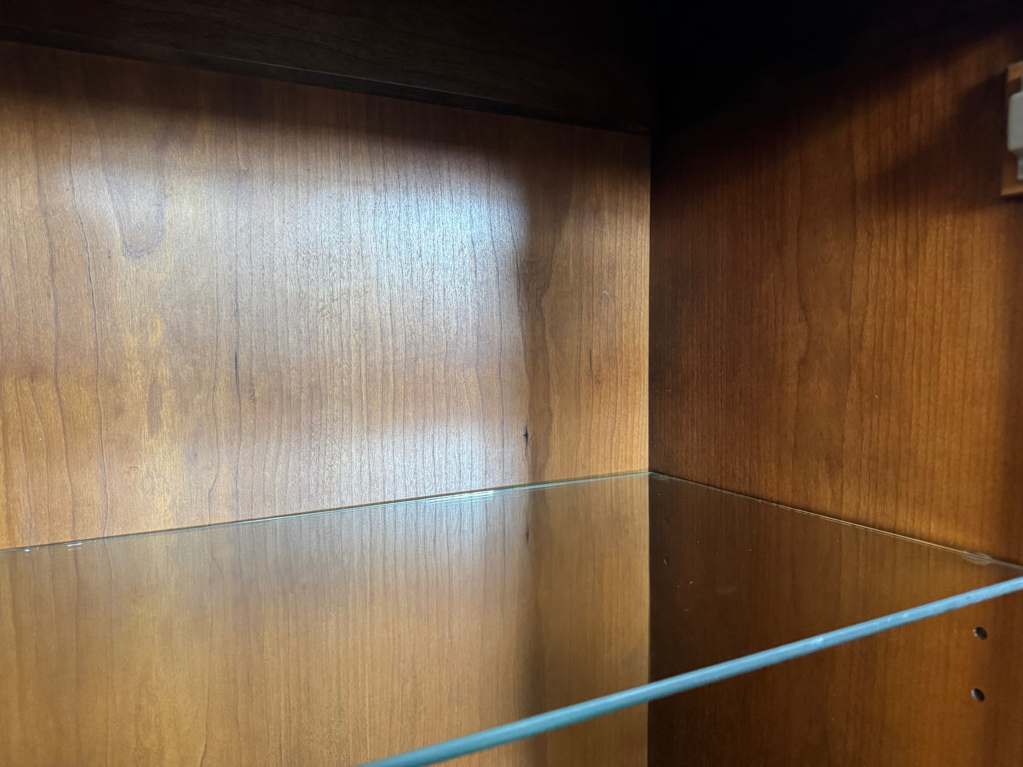 Black Hutch with Custom Wood Base