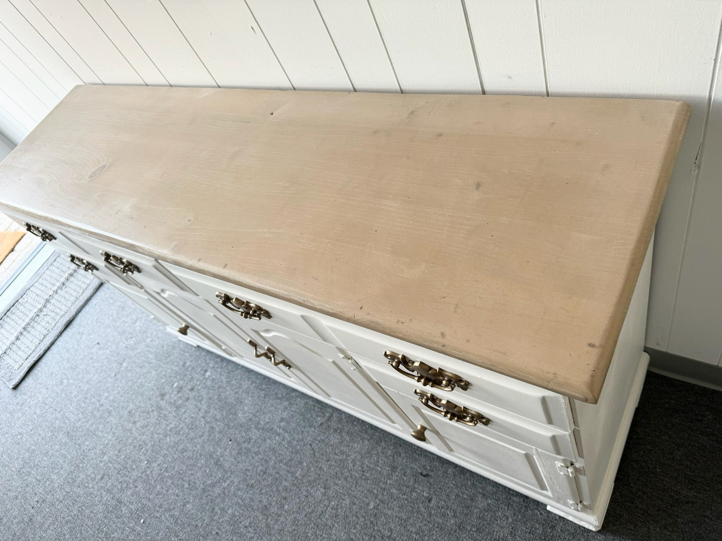 Farmhouse White Buffet/Sideboard