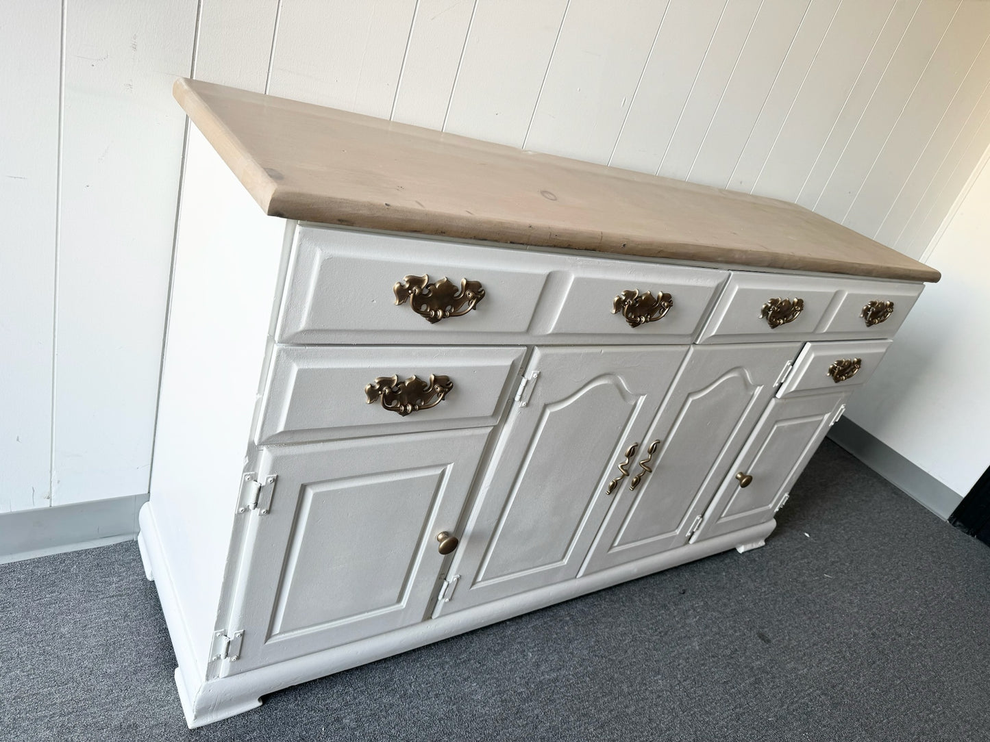 Farmhouse White Buffet/Sideboard